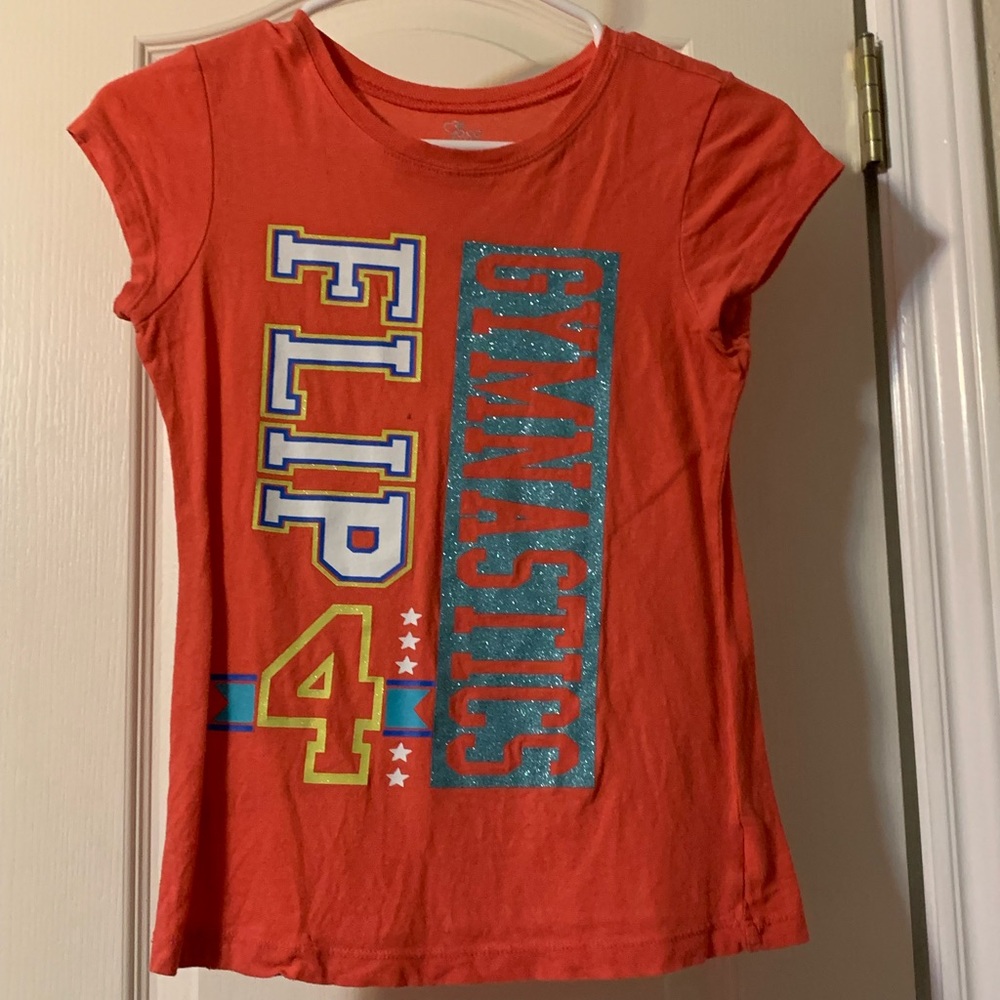 Girls Glitter Gymnastics Shirt
